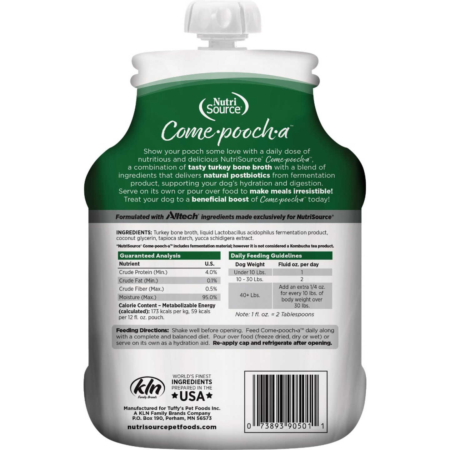 NutriSource Come-Pooch-a 12 Oz. Turkey Bone Broth Recipe Image 7
