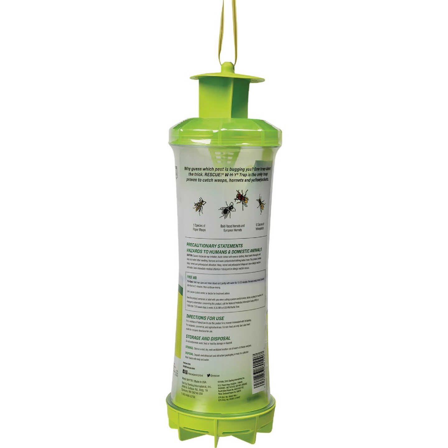 Rescue WHY Reusable Wasp, Hornet, & Yellow Jacket Trap Image 5