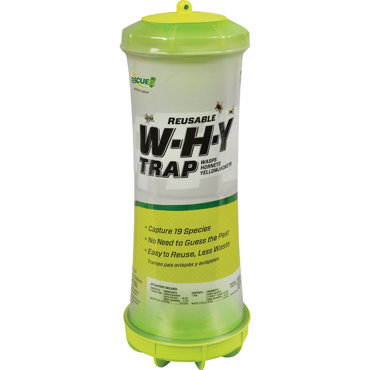Rescue WHY Reusable Wasp, Hornet, & Yellow Jacket Trap Image 1