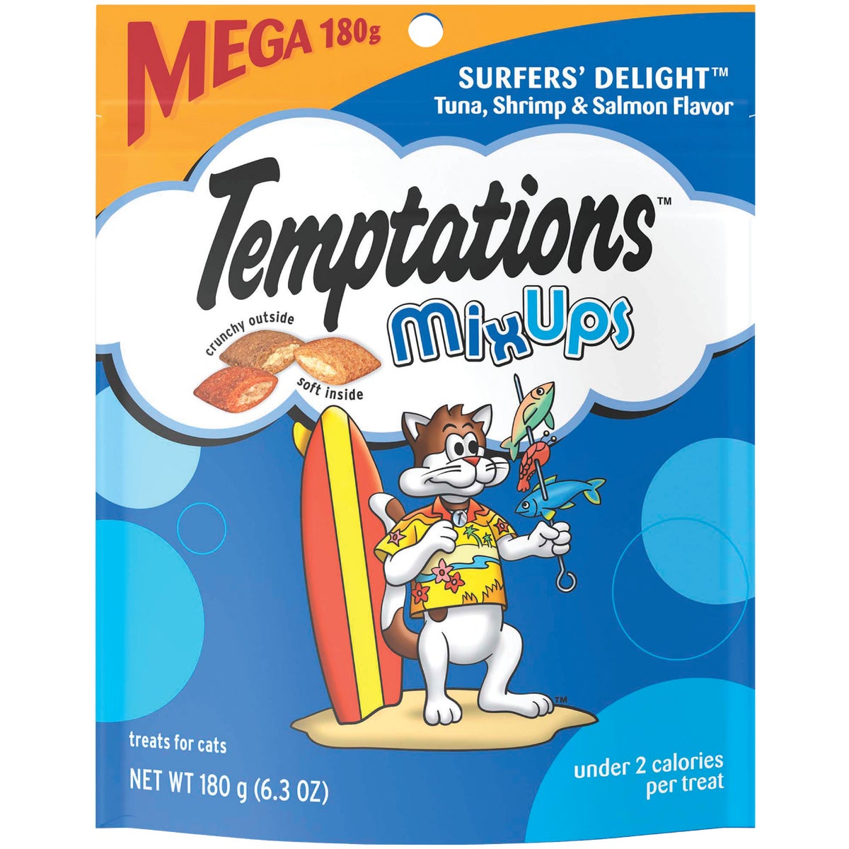 Temptations Mix Ups Surfers' Delight 6.3 Oz. Cat Treats Image 1