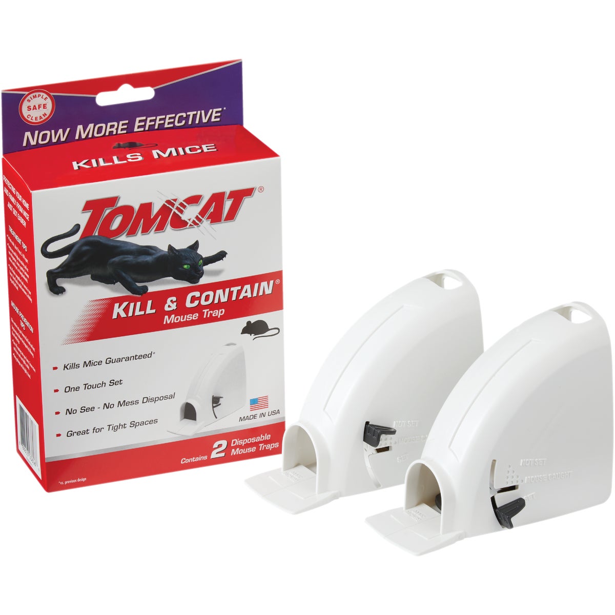 TOMCAT Kill & Contain Mechanical Mouse Traps (2-Pack)