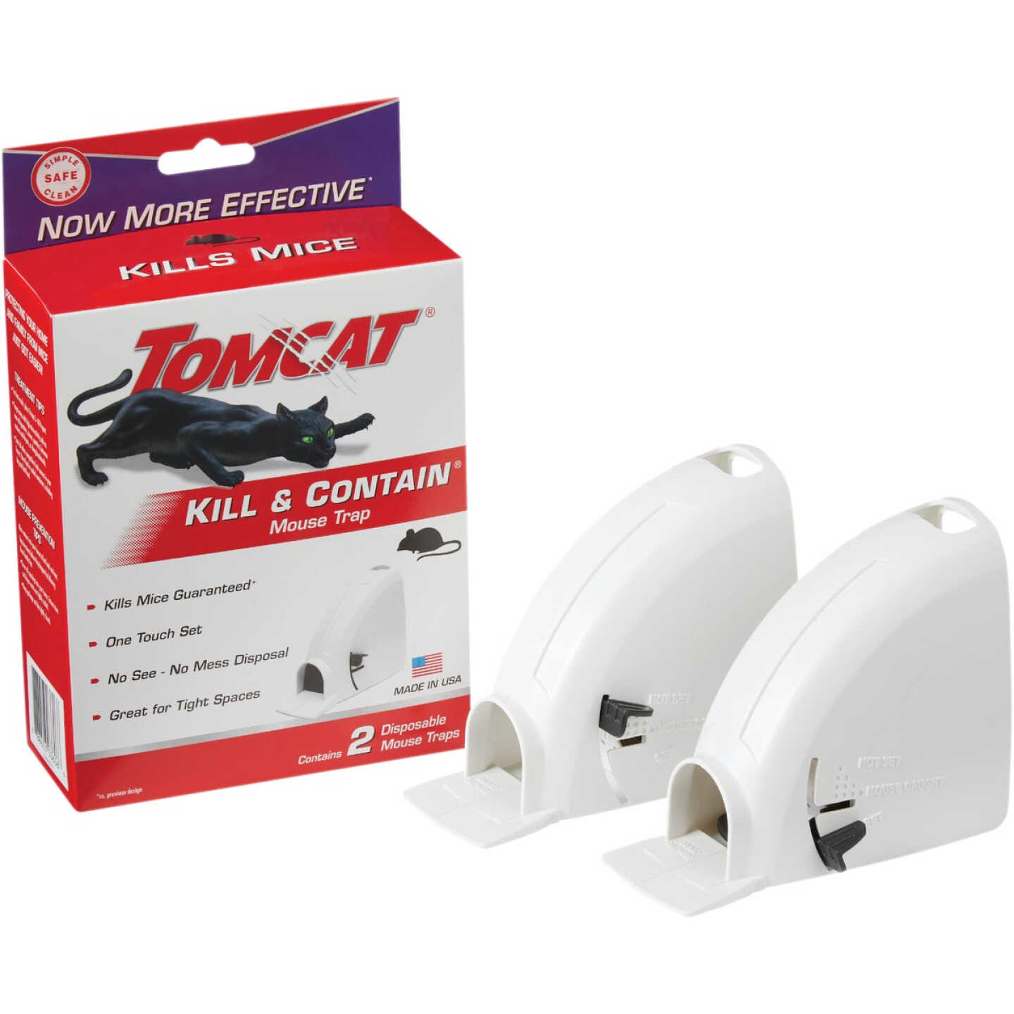TOMCAT Kill & Contain Mechanical Mouse Traps (2-Pack) Image 1