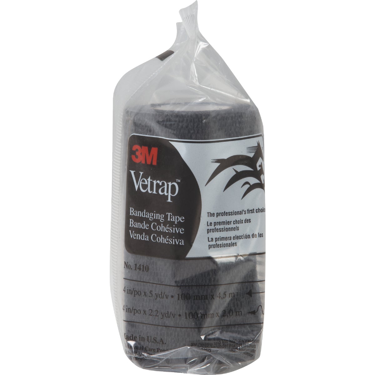 3M Vetrap 4 In. x 5 Yd. Bandaging Wrap, Black Image 2