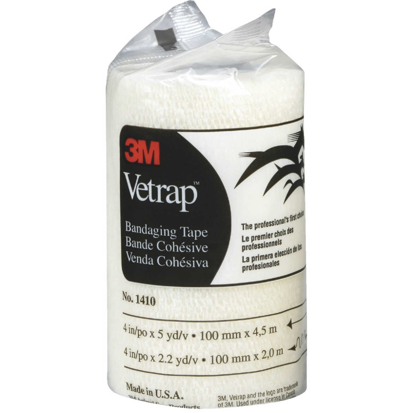 3M Vetrap 4 In. x 5 Yd. Bandaging Wrap, White Image 2