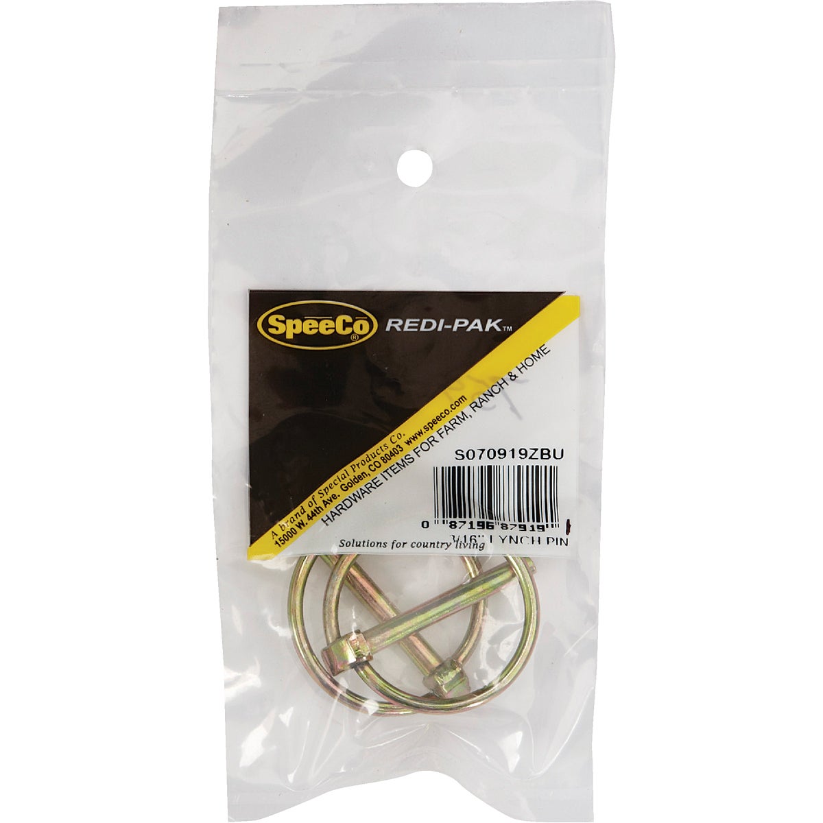 Koch 3/16 In. x 1 In. x 1-3/8 In. Lynch Pin (2-Pack) Image 2