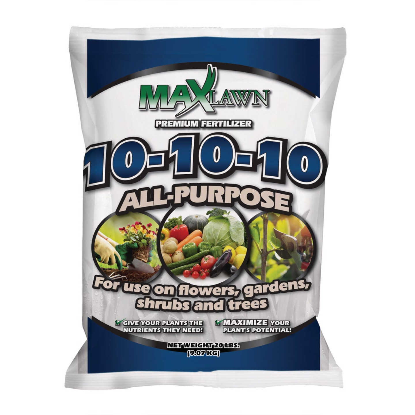 MaxLawn 20 Lb. 10-10-10 All Purpose Fertlizer Image 1