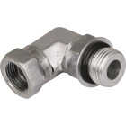 Apache 1/2 In. Male O-Ring x 3/8 In. Female Pipe Swivel 90 Deg Hydraulic Hose Adapter Image 1