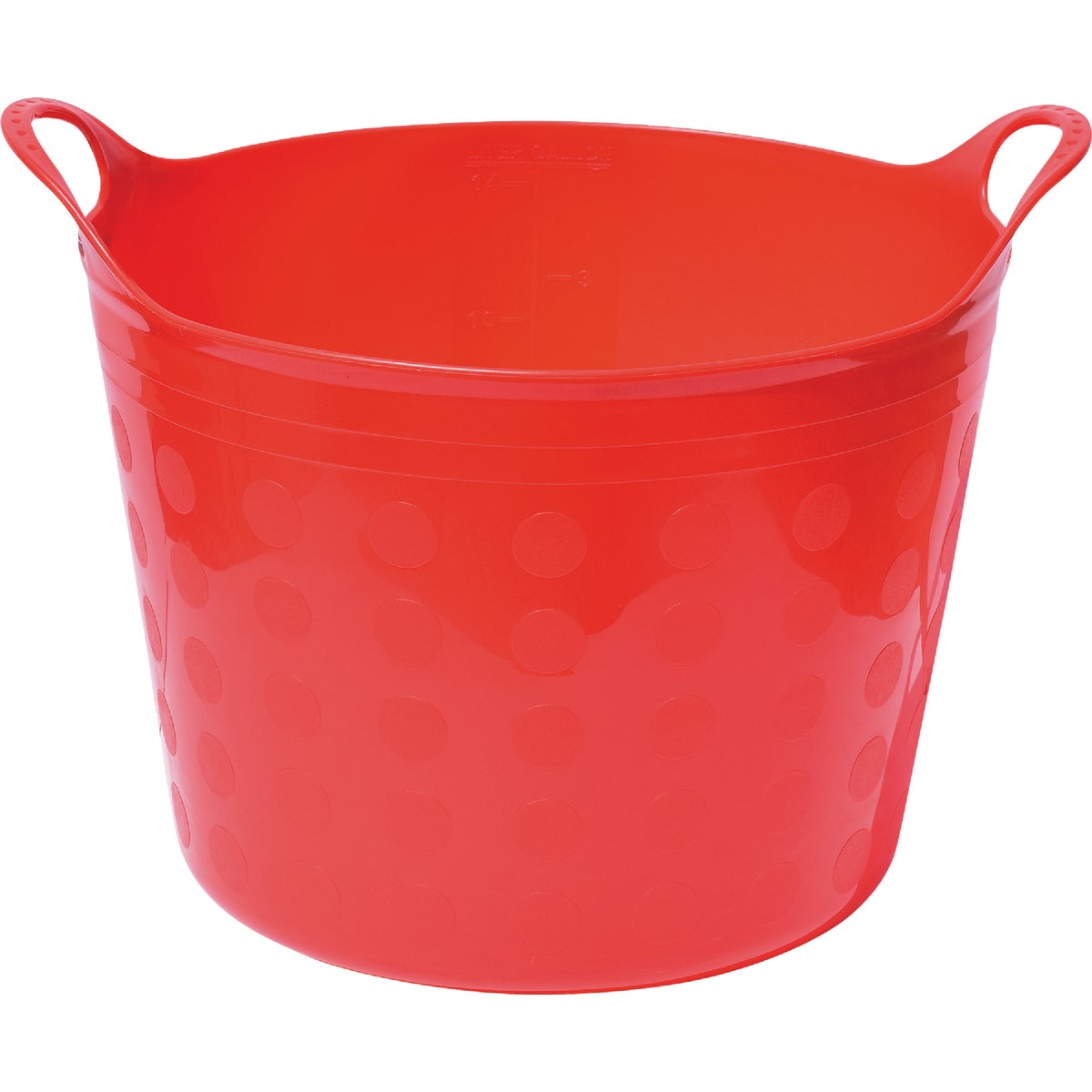 Tuff Stuff 7 Gal. Red Plastic Flex Tub