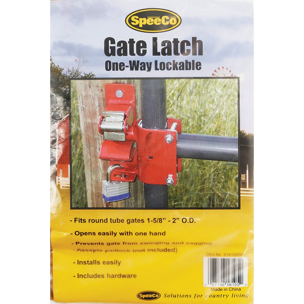 Speeco Lockable Steel Gate Latch Image 3