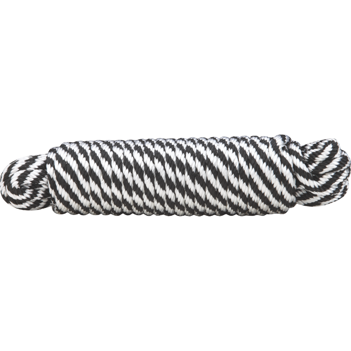 Do it Best 3/8 In. x 50 Ft. Black & White Derby Polypropylene Packaged Rope