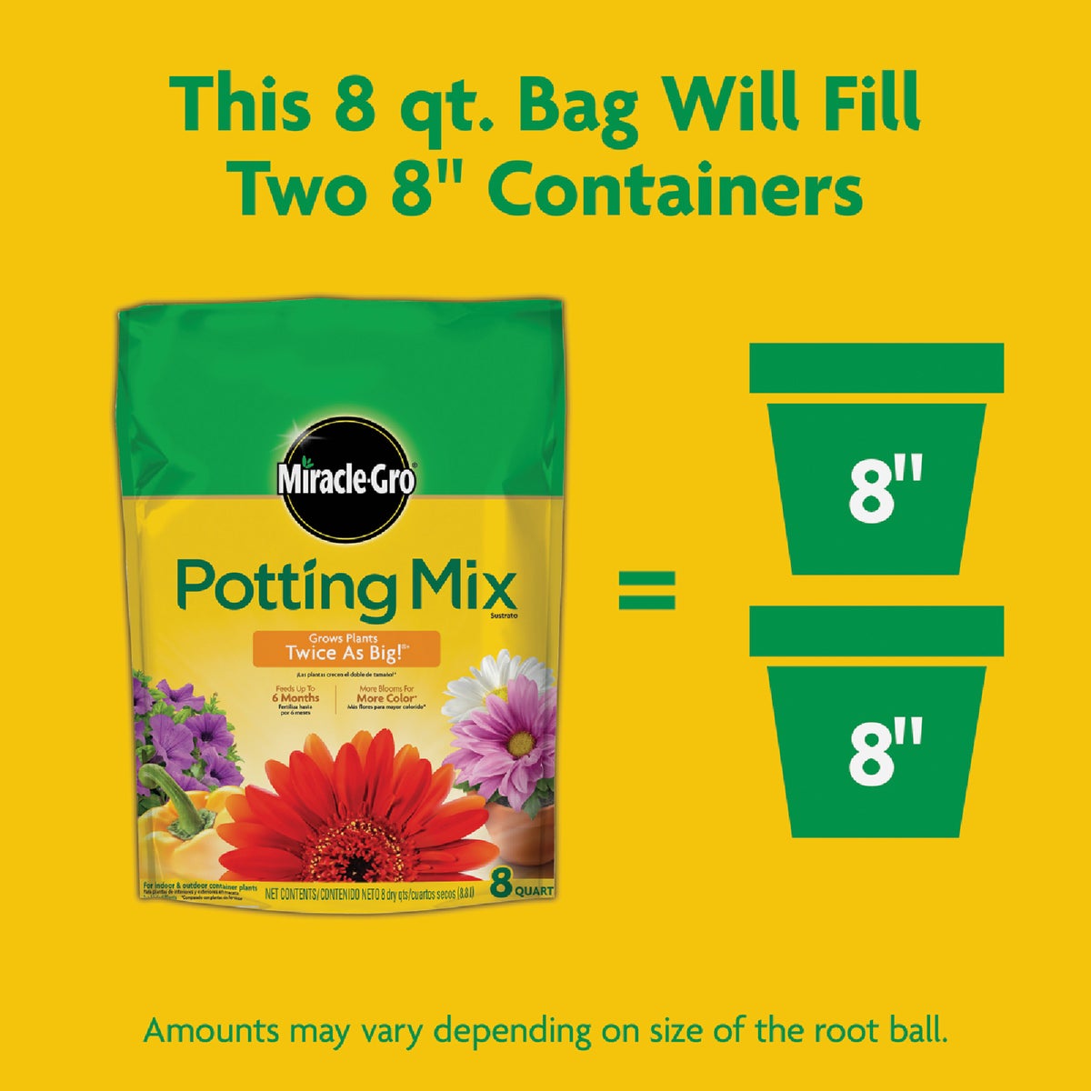 Miracle-Gro 8 Qt. Container Plant Potting Mix Image 6