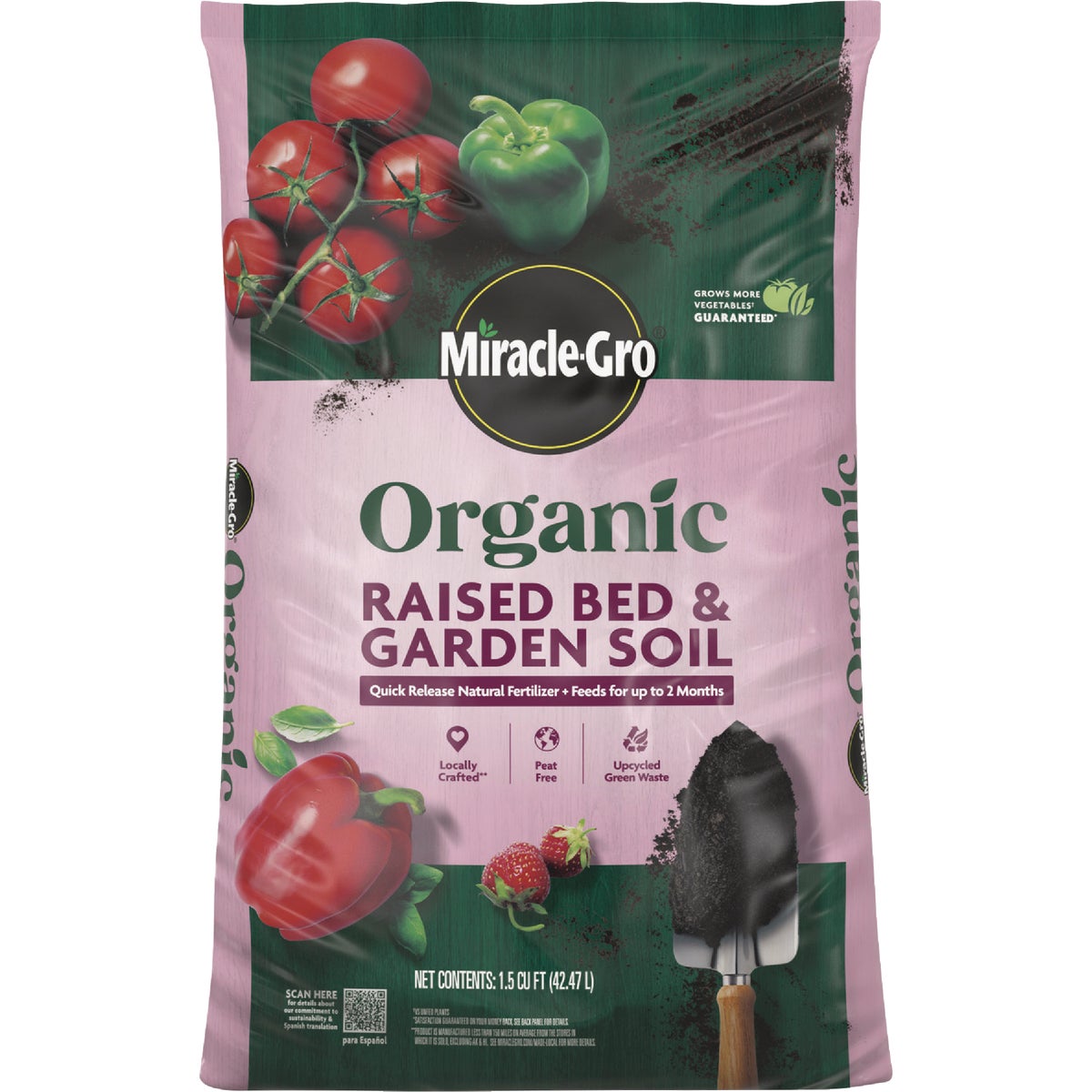 Miracle-Gro 1.5 Cu. Ft. Organic Raised Bed & Garden Soil