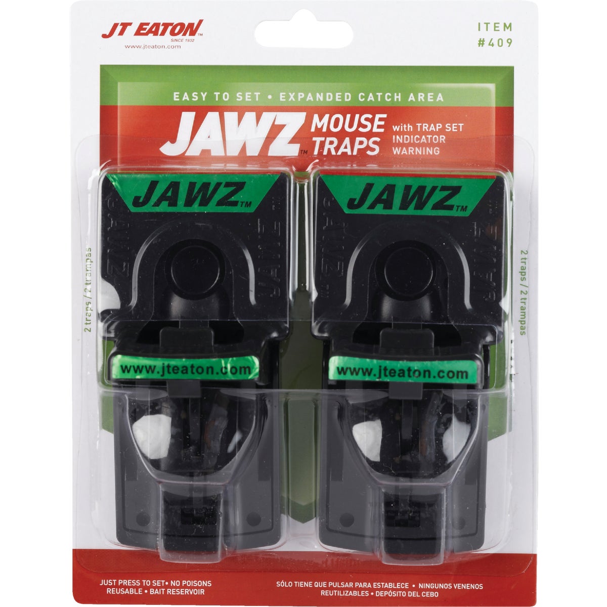 JT Eaton Jawz Mechanical Mouse Trap (2-Pack) Image 2