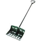 Suncast 18 In. Poly Snow Shovel & Pusher with Steel Wear Strip and 39 In. Steel Handle Image 1