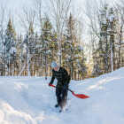 Garant 18 In. Poly Blade Snow Shovel with Ergo Handle Image 3