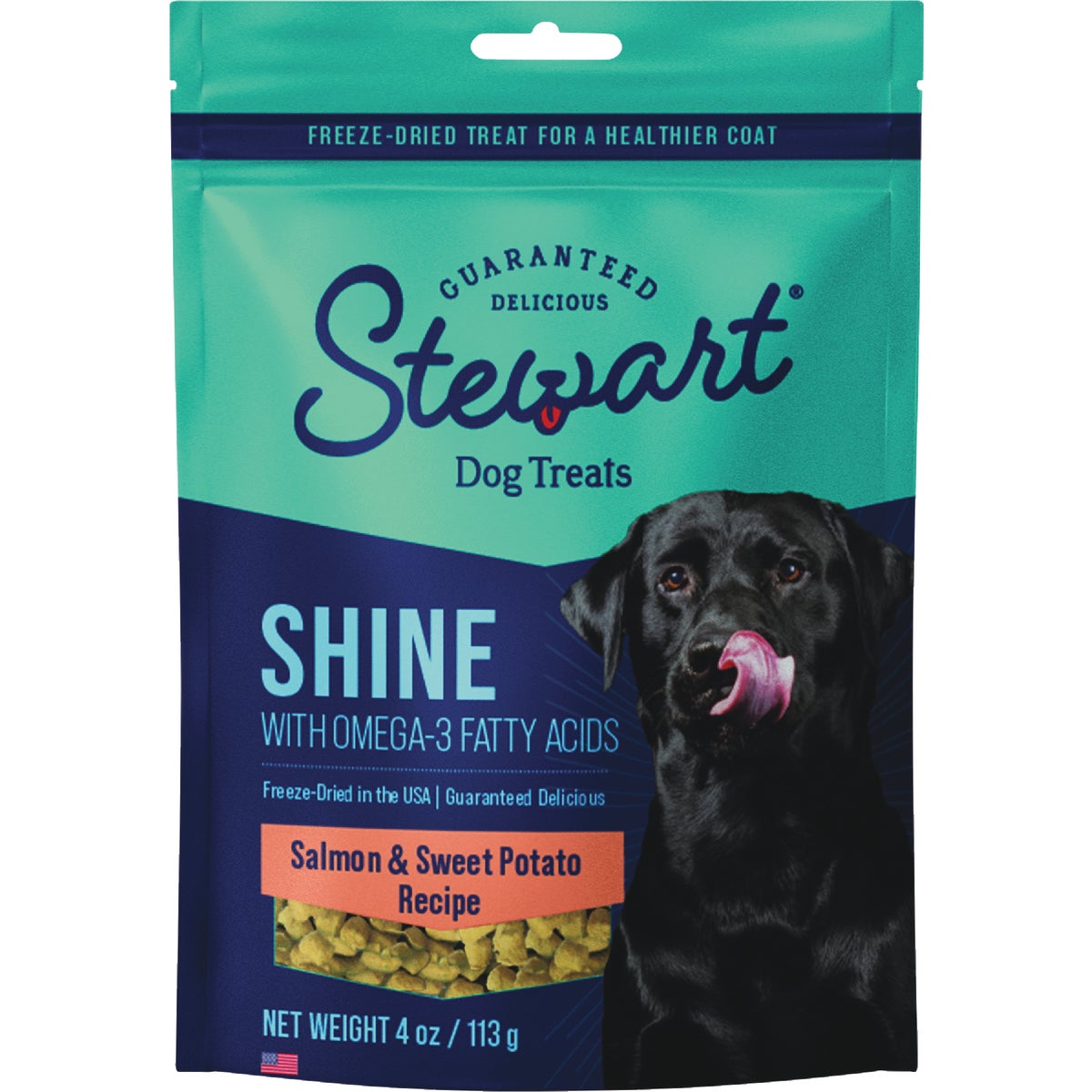 Stewart Shine 4 Oz. Freeze-Fried Salmon & Sweet Potato Dog Treat