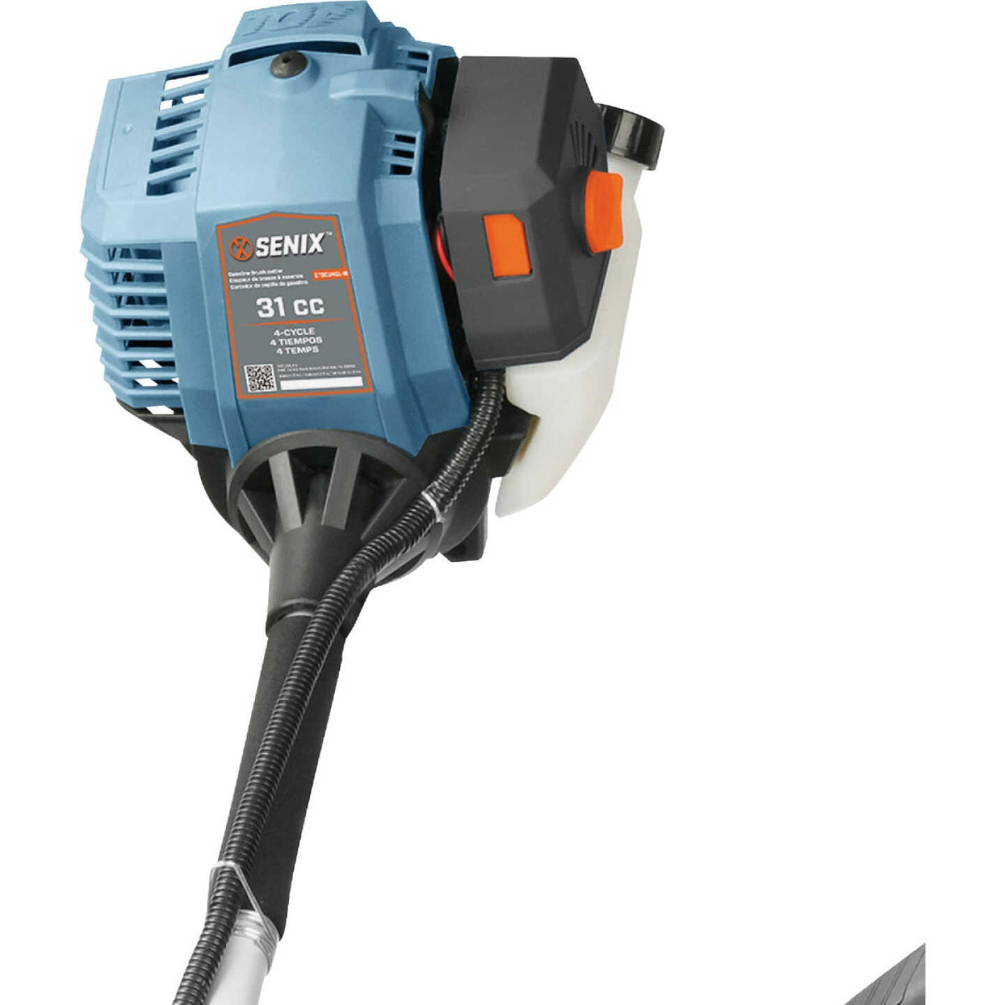 Senix 4QL 31cc 4-Cycle Gas Powered 10 In. Brush Cutter and 17.7 In. String Trimmer Image 5