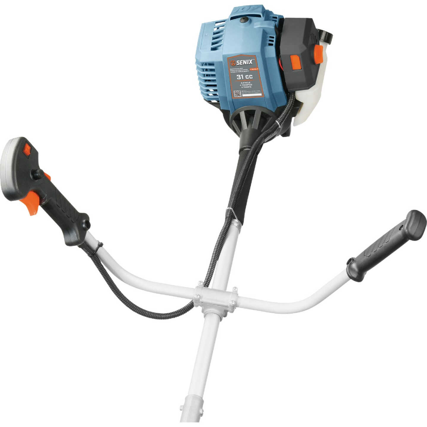 Senix 4QL 31cc 4-Cycle Gas Powered 10 In. Brush Cutter and 17.7 In. String Trimmer Image 4