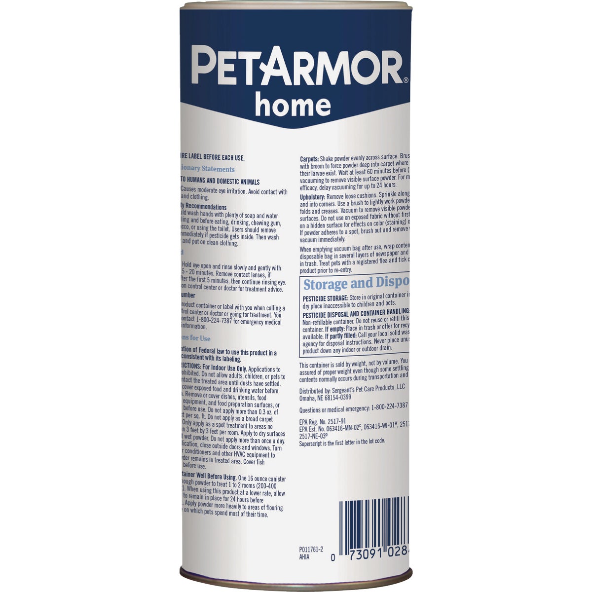PetArmor Home 16 Oz. Flea & Tick Carpet Powder Image 2