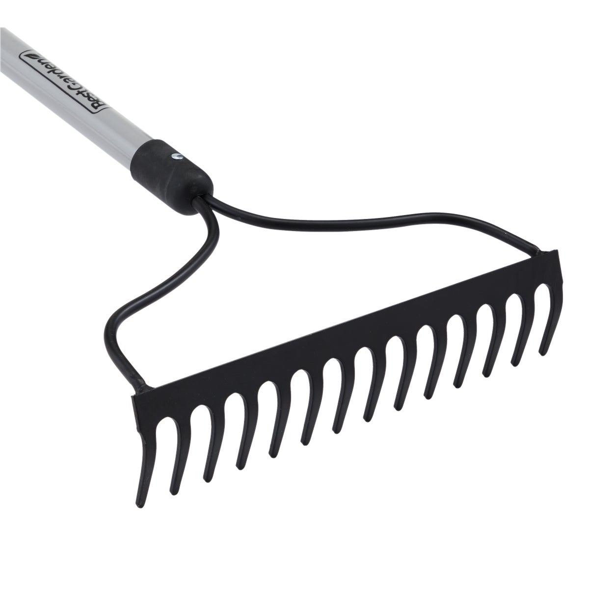 Best Garden 14 In. Steel Bow Garden Rake with Fiberglass Handle (14-Tine) Image 4