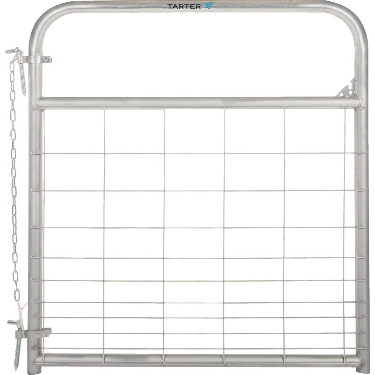 Tarter 50 In. H. x 4 Ft. L. x 1-3/4 In. Tube Diameter Galvanized Wire-Filled Tube Gate Image 1