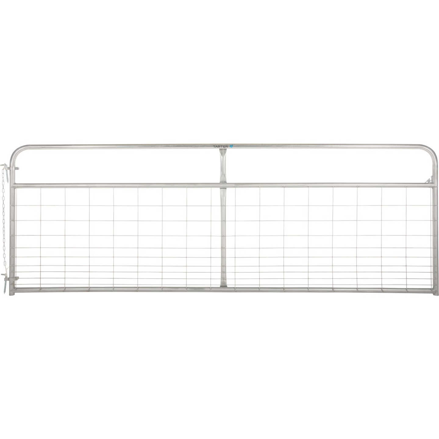 Tarter 50 In. H. x 12 Ft. L. x 1-3/4 In. Tube Diameter Galvanized Wire-Filled Tube Gate Image 1