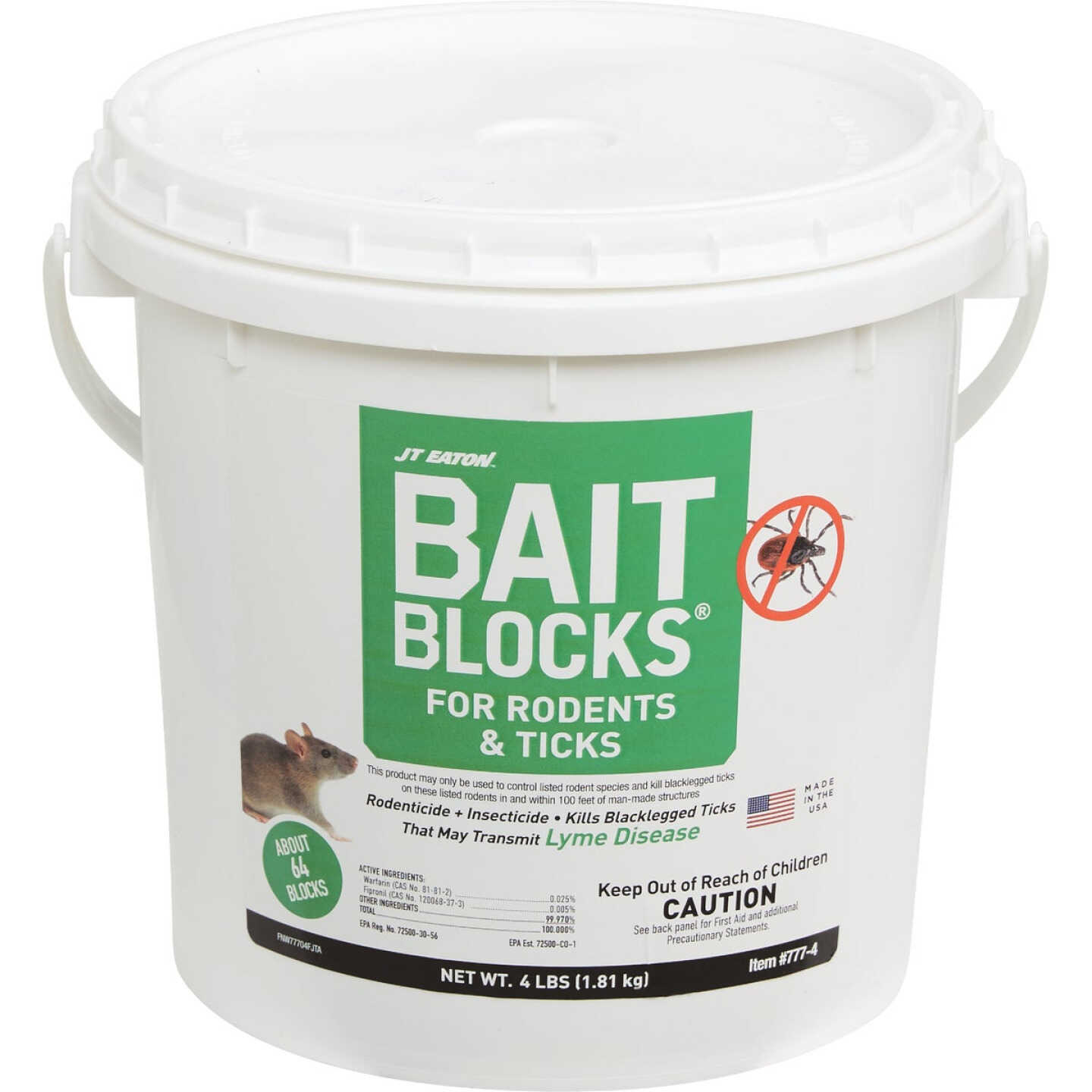 JT Eaton Bait Blocks Rodenticide & Insecticide, 4 Lb. Image 1