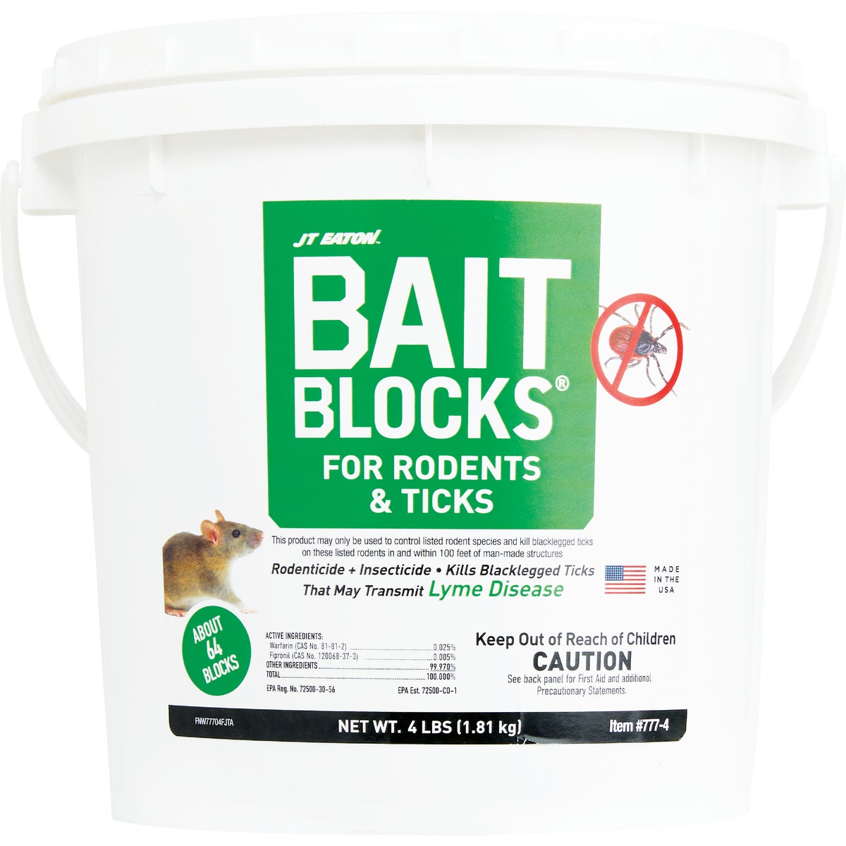 JT Eaton Bait Blocks Rodenticide & Insecticide, 4 Lb. Image 2