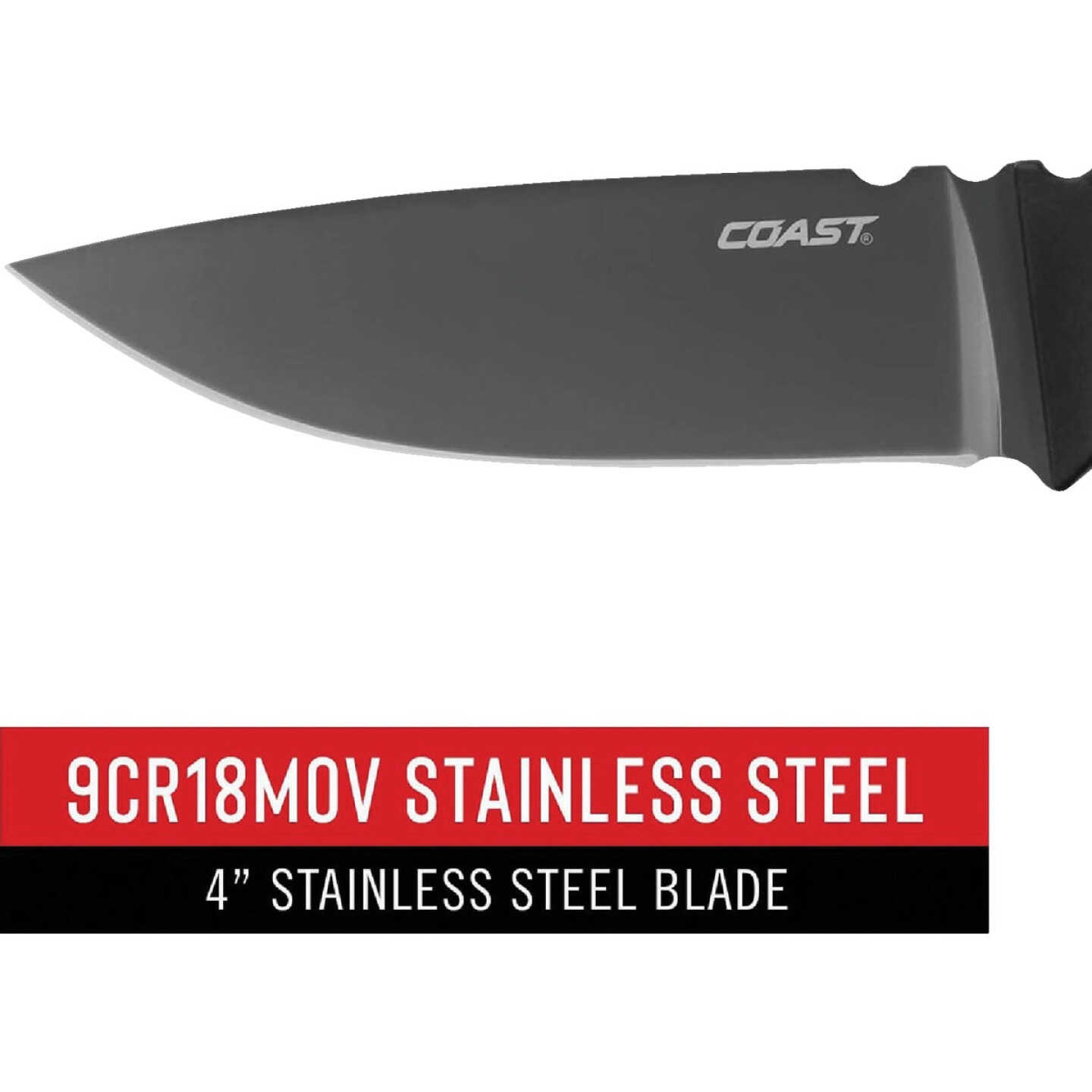 Coast F402 4 In. Stainless Steel Fixed Blade Knife Image 3