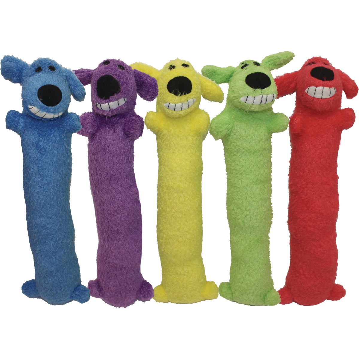 Multipet Loofa Dog 18 In. Plush Squeaky Dog Toy Image 1