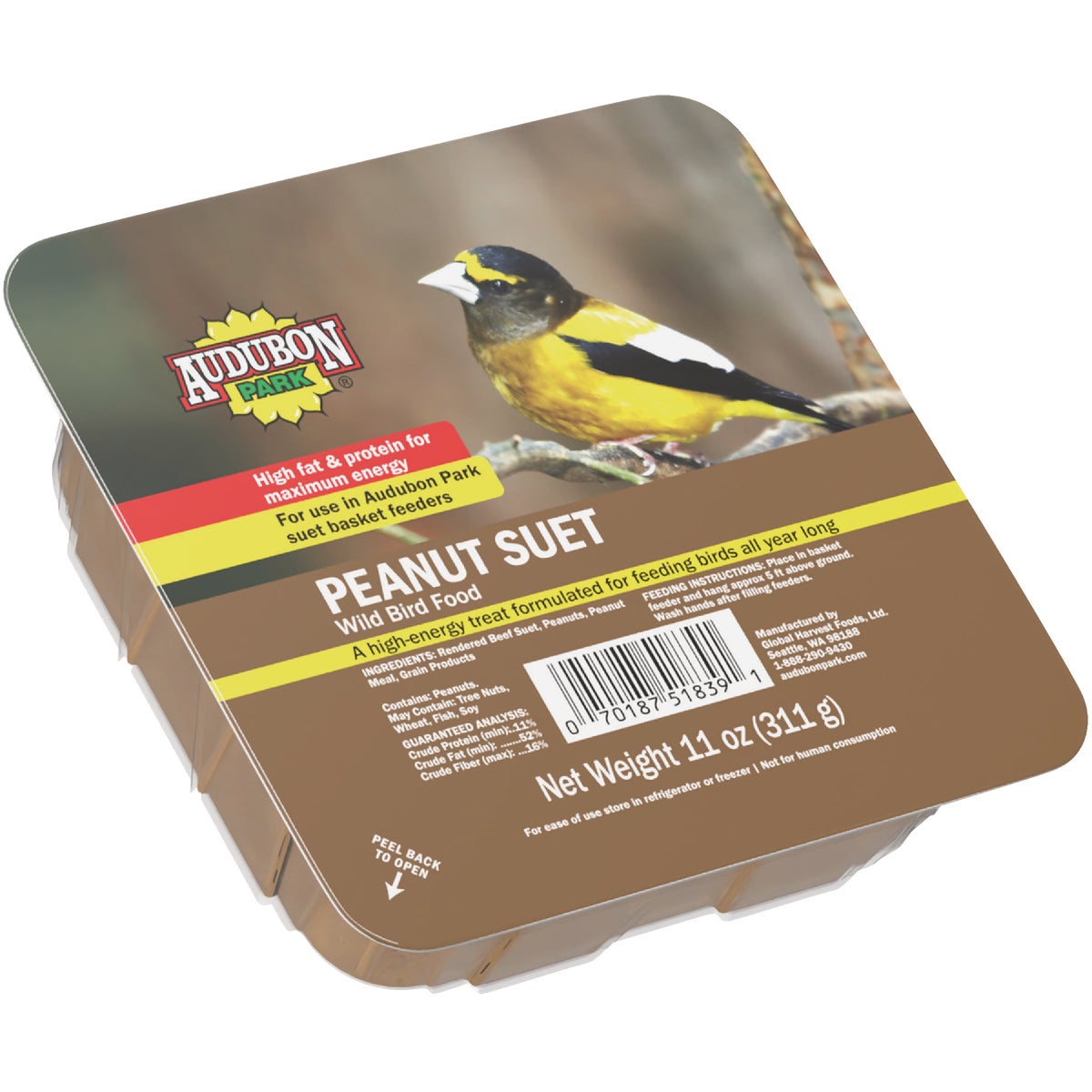 Audubon Park 11 Oz. Peanut Suet