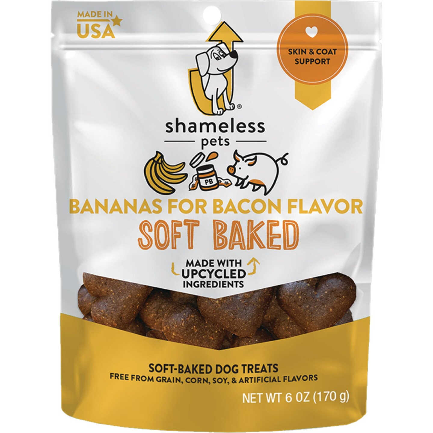 Shameless Pets Bananas For Bacon Soft Baked Dog Treat, 6 Oz. Image 1