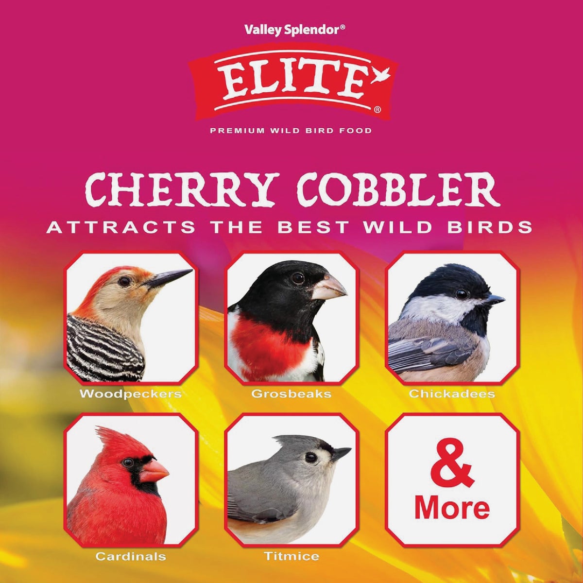 Valley Splendor Elite 5 Lb. Cherry Cobbler Premium Wild Bird Food Image 2