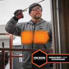Milwaukee M12 Men's Medium Gray Full-Zip Heated Hoodie Image 3
