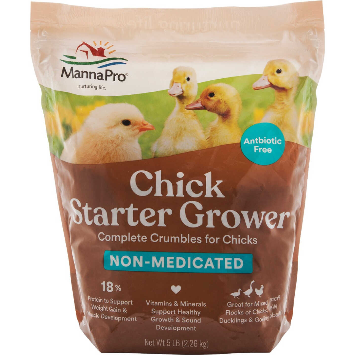 Manna Pro Chick Starter 5 Lb. Non-Medicated Crumbles Image 1