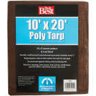 Do it Best 1 Side Green/1 Side Brown Woven 10 Ft. x 20 Ft. Medium Duty Poly Tarp Image 2