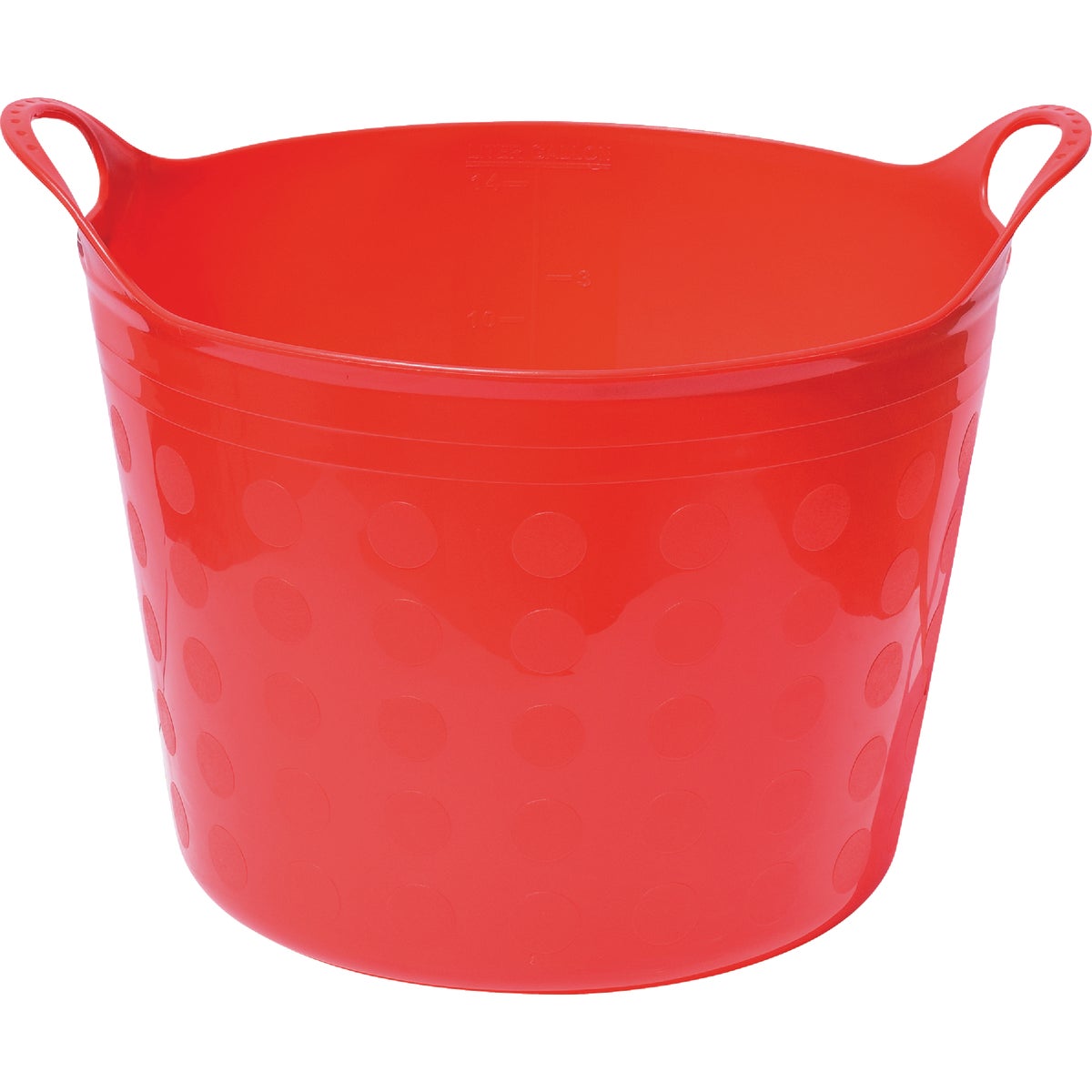Tuff Stuff 12 Gal. Red Plastic Flex Tub