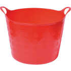 Tuff Stuff 12 Gal. Red Plastic Flex Tub Image 1