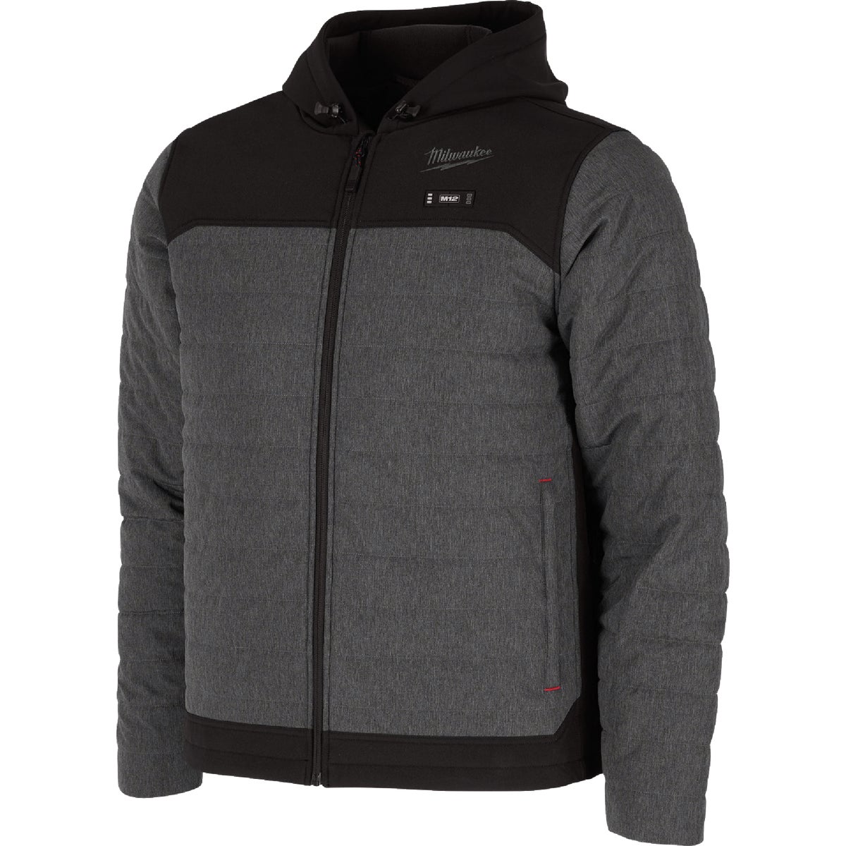 Milwaukee M12 AXIS Men's Gray Cordless Heated Jacket, 2XL Image 4