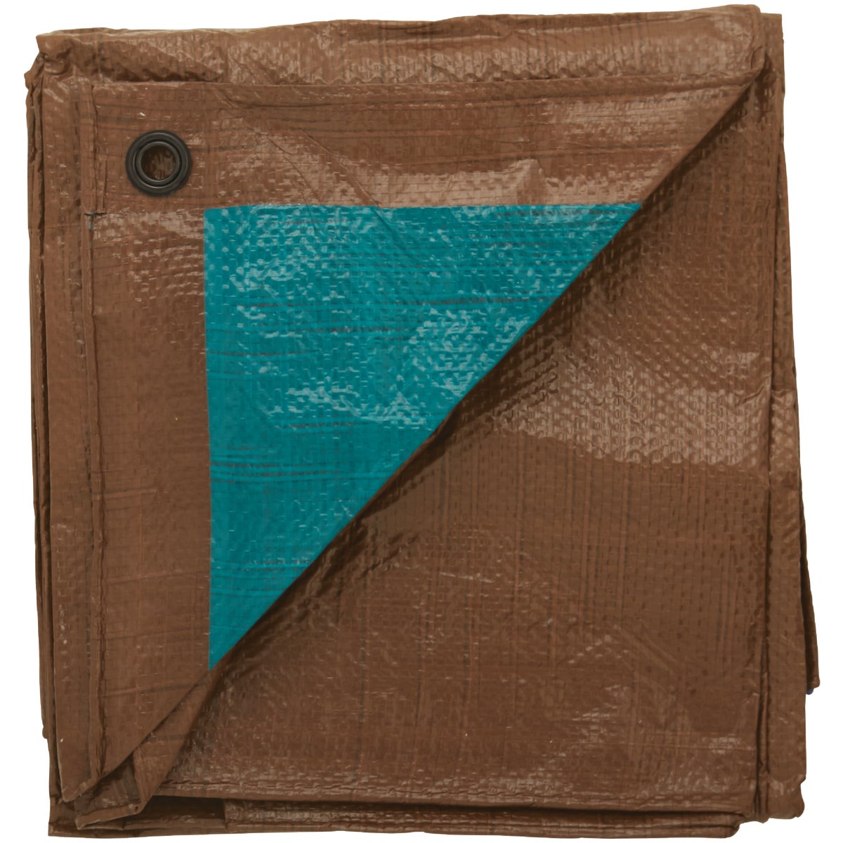 Do it Best 1 Side Green/1 Side Brown Woven 6 Ft. x 8 Ft. Medium Duty Poly Tarp Image 3