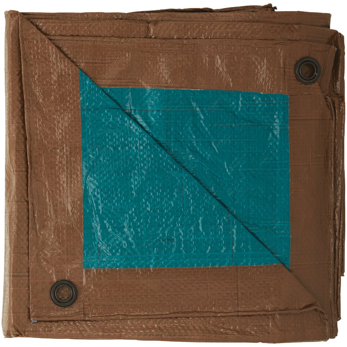 Do it Best 1 Side Green/1 Side Brown Woven 8 Ft. x 10 Ft. Medium Duty Poly Tarp Image 5