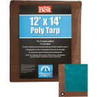 Do it Best 1 Side Green/1 Side Brown Woven 12 Ft. x 14 Ft. Medium Duty Poly Tarp Image 1