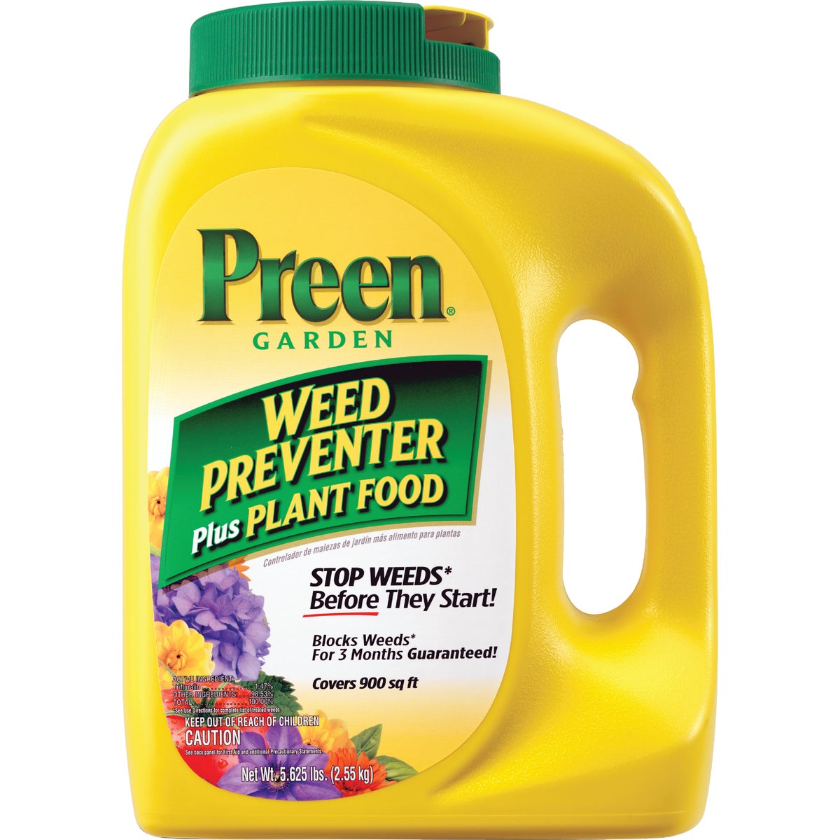 Preen 5.625 Lb. Ready To Use Granules Garden Weed Preventer Plus Plant Food Image 1
