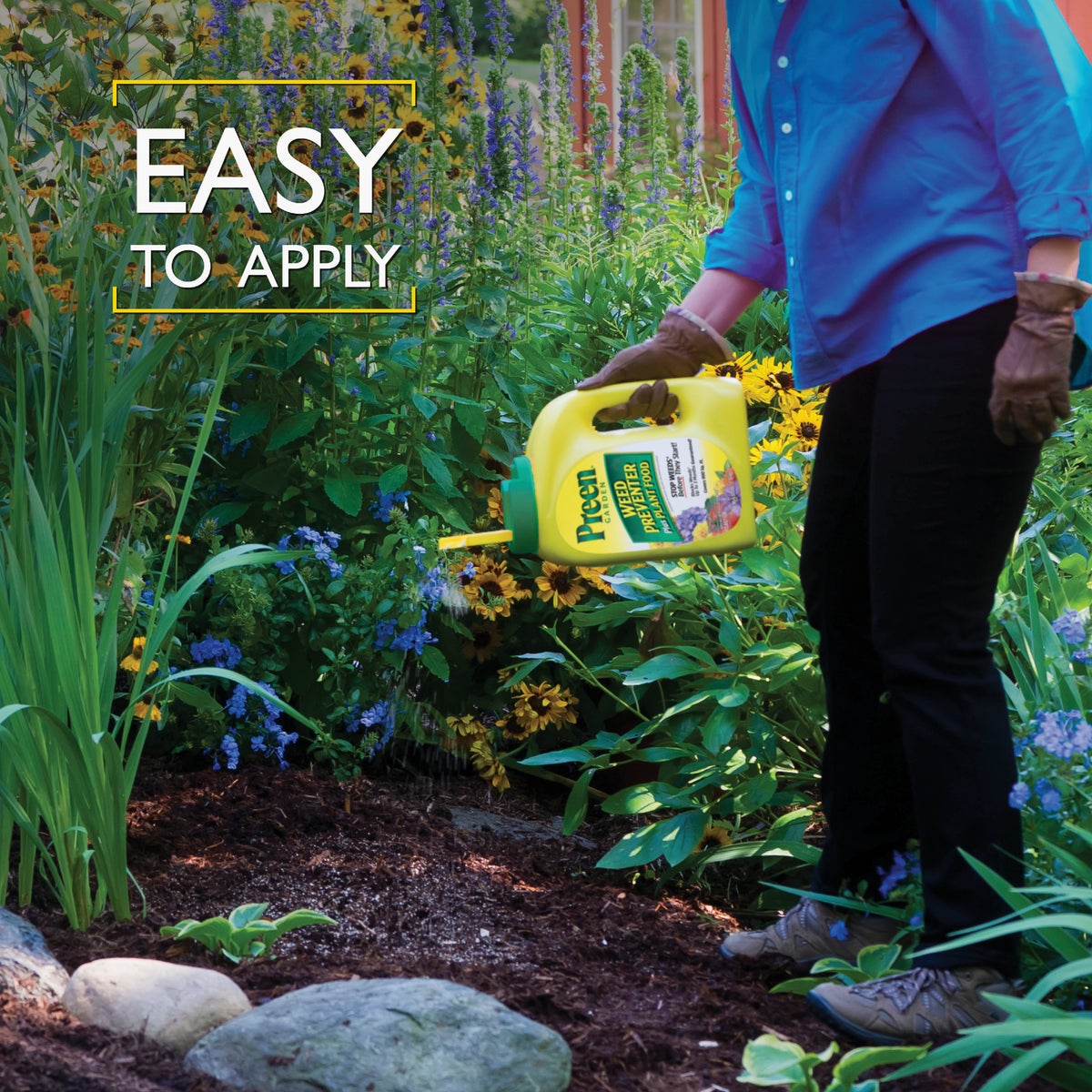 Preen 5.625 Lb. Ready To Use Granules Garden Weed Preventer Plus Plant Food Image 4