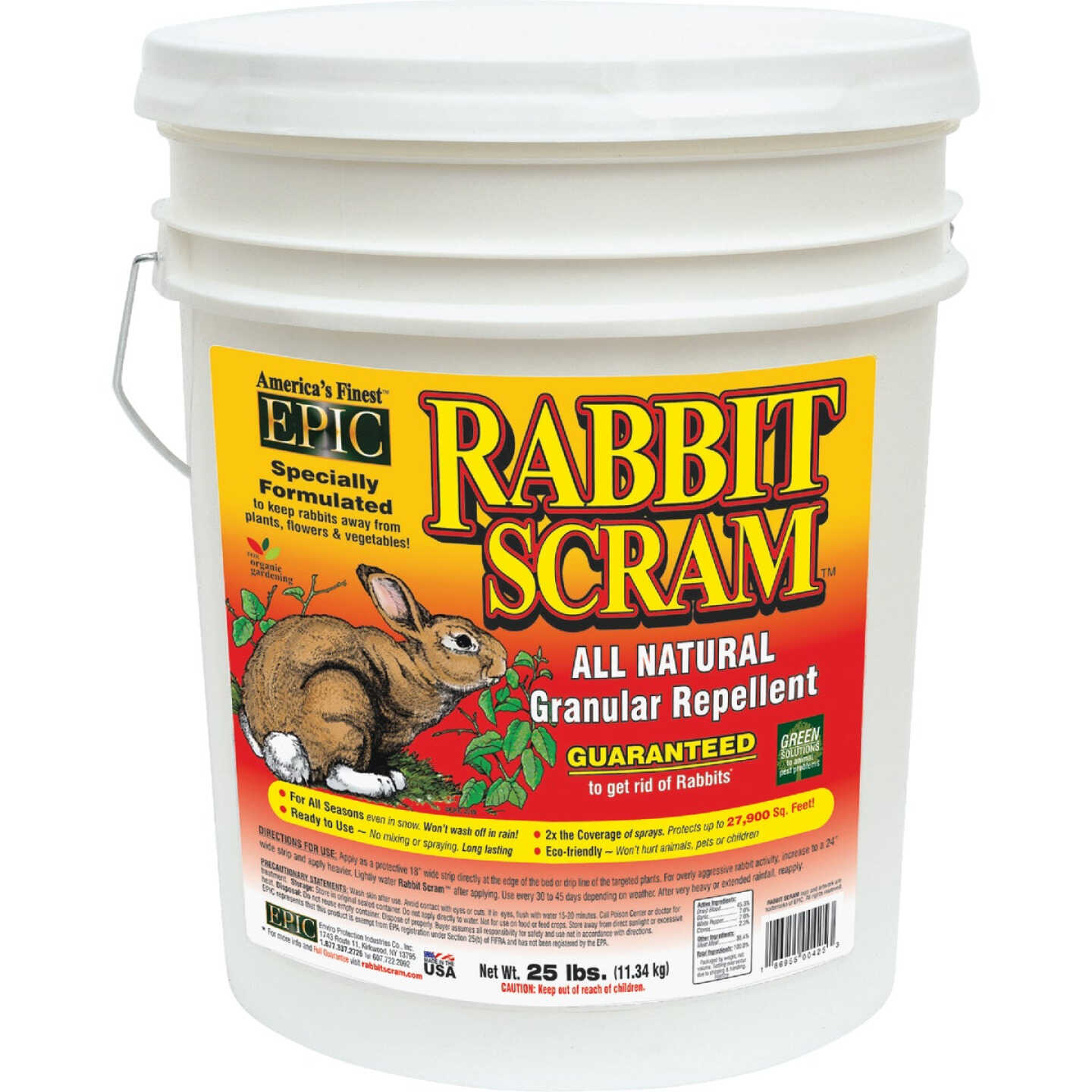 Rabbit Scram 25 Lb. Granular Organic Rabbit Repellent Image 1