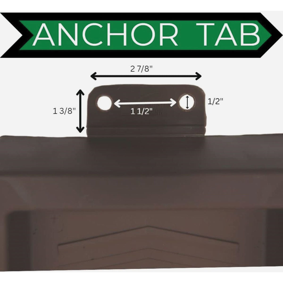 Master Mark 11 In. W. x 2.25 In. H. x 24 In. L. Chocolate Chevron Splash Block Image 5