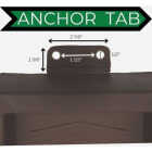 Master Mark 11 In. W. x 2.25 In. H. x 24 In. L. Chocolate Chevron Splash Block Image 5