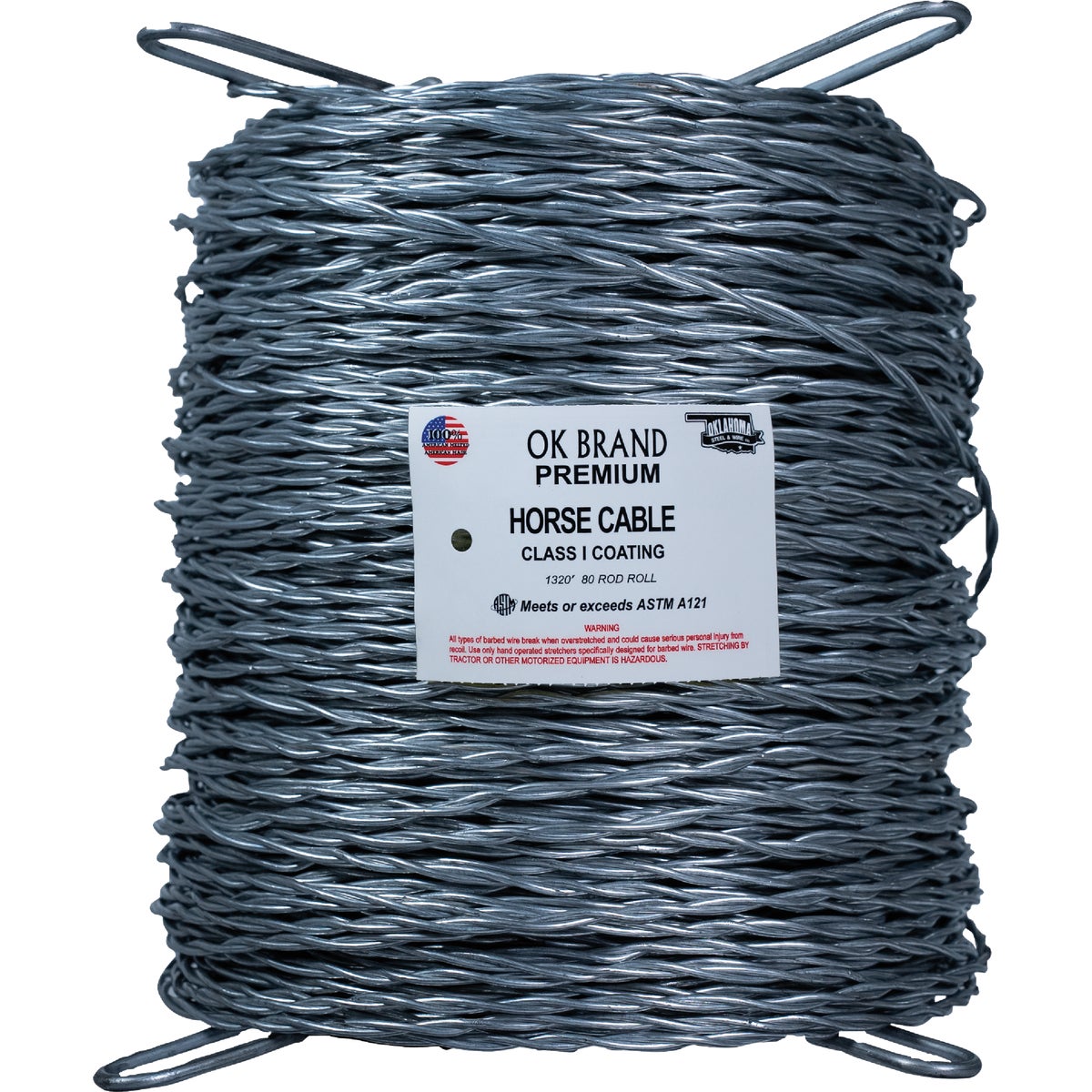 Oklahoma Steel 1320 Ft' 12.5 Ga. Barbless Wire