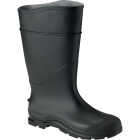 Servus Men's Size 10 Black Plain Toe PVC Rubber Boot Image 1