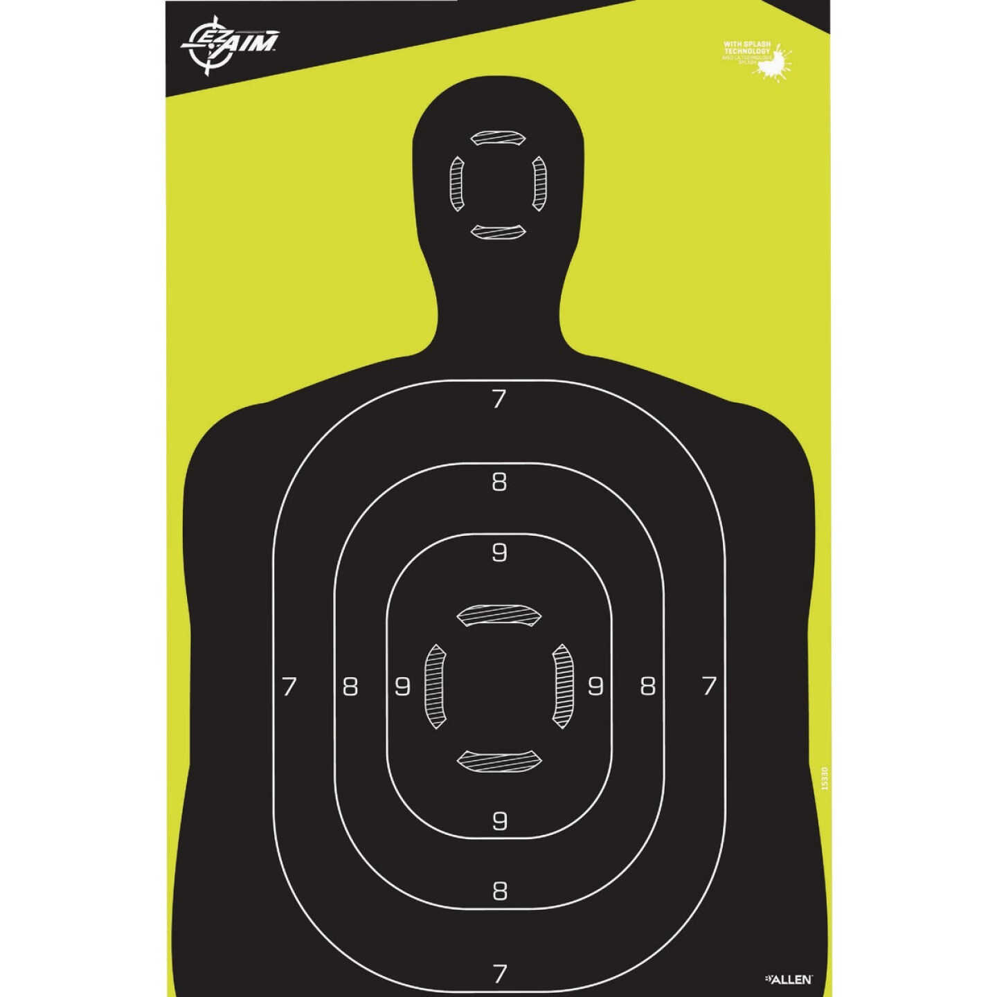 Allen EZ Aim 12 In. W. x 18 In. H. Silhouette Reactive Shooting Target (5-Pack) Image 1